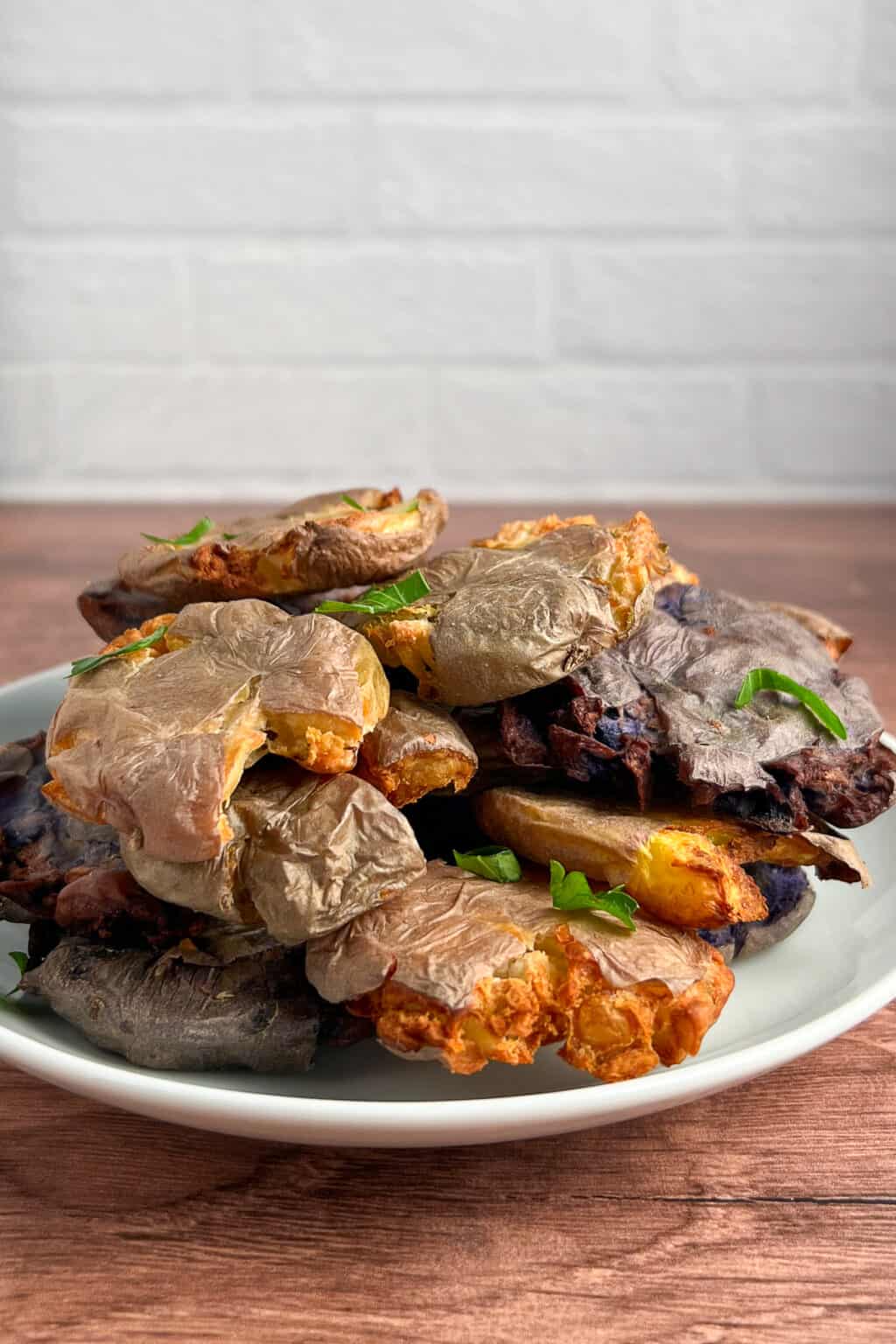 Air Fryer Smashed Potatoes (OILFREE) [OILFREE] Daniel's Plate