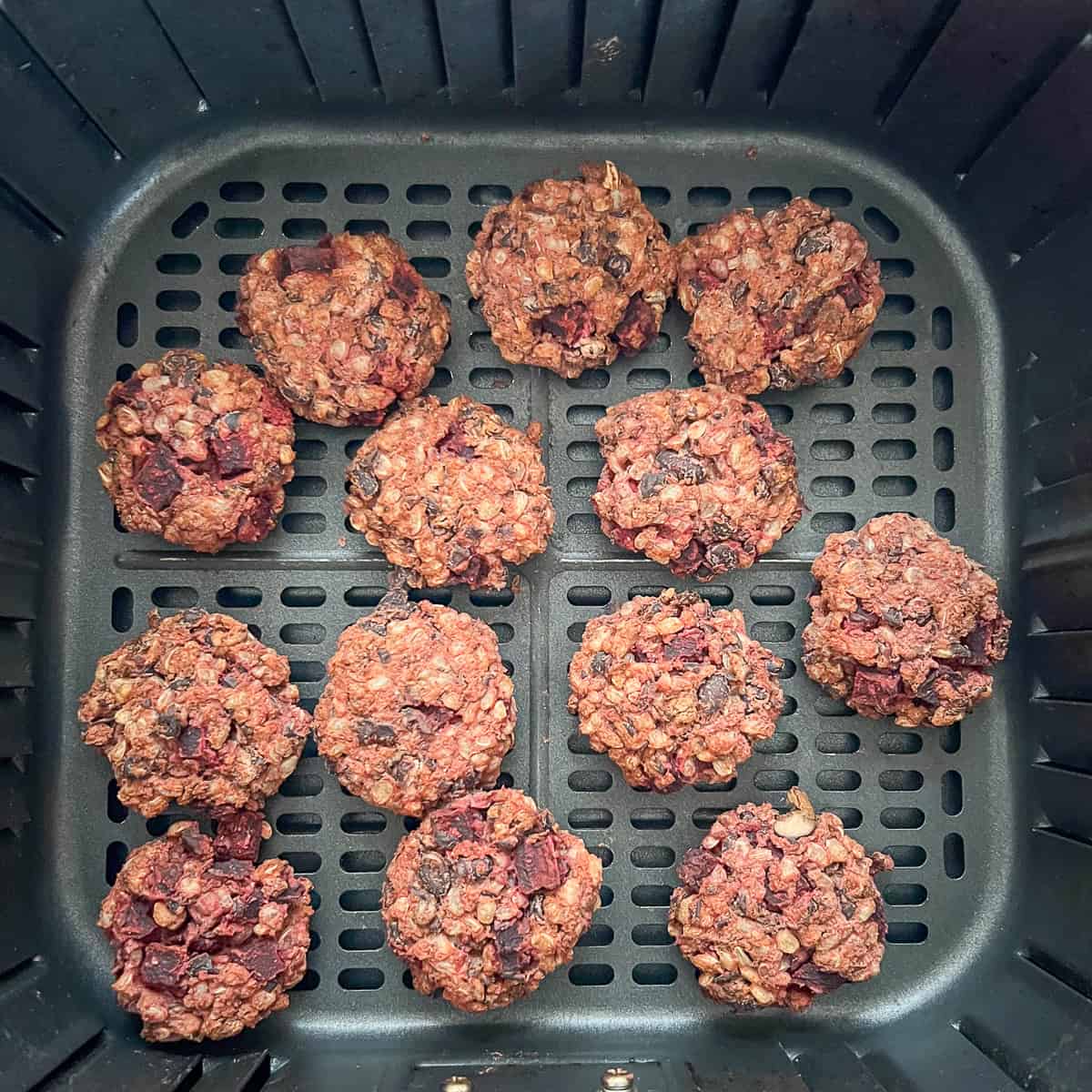 Vegan burger sliders in the air fryer.